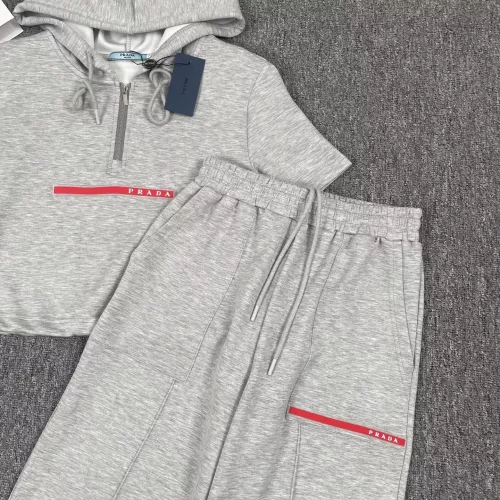 Cheap Prada Tracksuits Short Sleeved For Women #1291521 Replica Wholesale [$88.00 USD] [ITEM#1291521] on Replica Prada Tracksuits