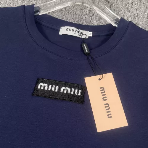 Cheap MIU MIU Tracksuits Short Sleeved For Women #1291537 Replica Wholesale [$85.00 USD] [ITEM#1291537] on Replica MIU MIU Tracksuits