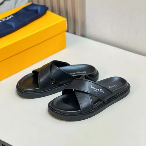 Cheap Christian Dior Slippers For Men #1291783 Replica Wholesale [$68.00 USD] [ITEM#1291783] on Replica Christian Dior Slippers