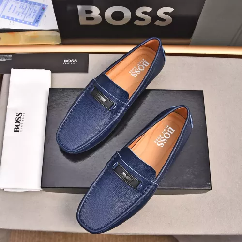 Cheap Boss Leather Shoes For Men #1291876 Replica Wholesale [$80.00 USD] [ITEM#1291876] on Replica Boss Leather Shoes