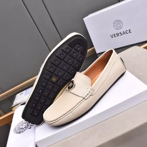 Cheap Versace Leather Shoes For Men #1291890 Replica Wholesale [$80.00 USD] [ITEM#1291890] on Replica Versace Leather Shoes