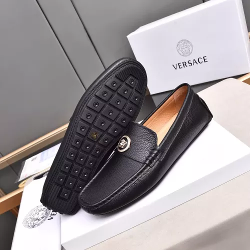 Cheap Versace Leather Shoes For Men #1291892 Replica Wholesale [$80.00 USD] [ITEM#1291892] on Replica Versace Leather Shoes