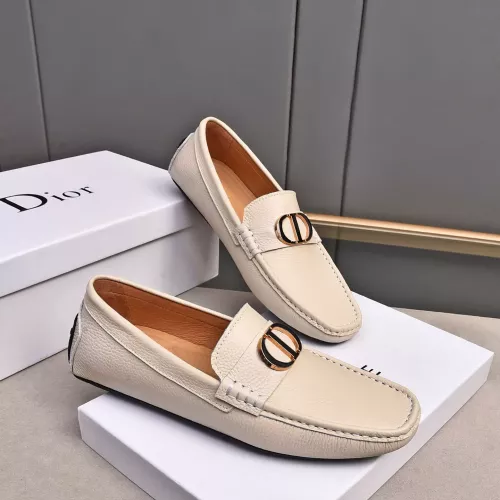 Cheap Christian Dior Leather Shoes For Men #1291899 Replica Wholesale [$80.00 USD] [ITEM#1291899] on Replica Christian Dior Leather Shoes