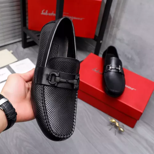 Cheap Salvatore Ferragamo Leather Shoes For Men #1291942 Replica Wholesale [$88.00 USD] [ITEM#1291942] on Replica Salvatore Ferragamo Leather Shoes