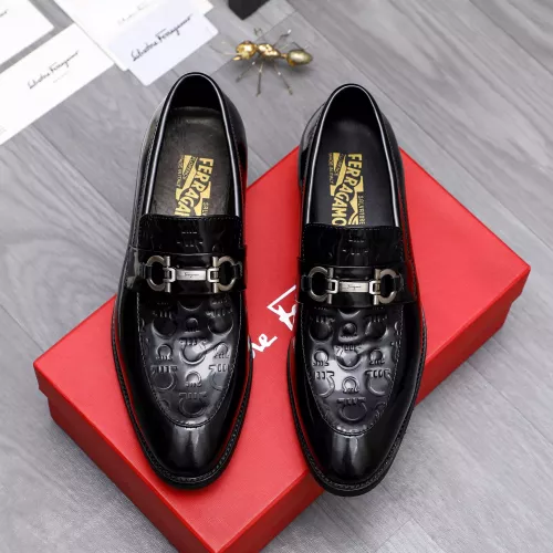 Cheap Salvatore Ferragamo Leather Shoes For Men #1291946 Replica Wholesale [$88.00 USD] [ITEM#1291946] on Replica Salvatore Ferragamo Leather Shoes