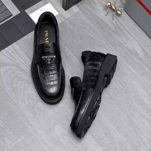 Cheap Prada Leather Shoes For Men #1291992 Replica Wholesale [$96.00 USD] [ITEM#1291992] on Replica Prada Leather Shoes