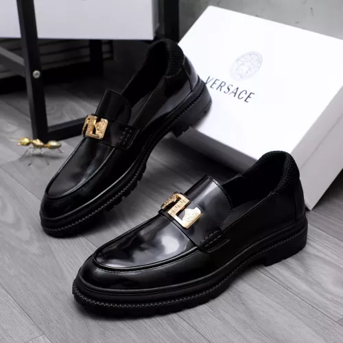 Cheap Versace Leather Shoes For Men #1291994 Replica Wholesale [$88.00 USD] [ITEM#1291994] on Replica Versace Leather Shoes