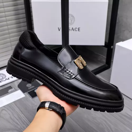 Cheap Versace Leather Shoes For Men #1291994 Replica Wholesale [$88.00 USD] [ITEM#1291994] on Replica Versace Leather Shoes