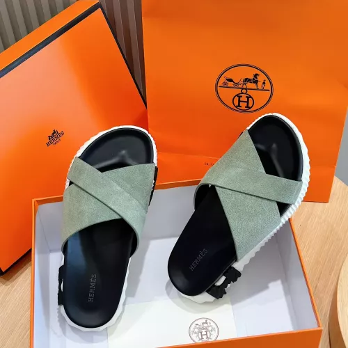 Cheap Hermes Slippers For Men #1292039 Replica Wholesale [$68.00 USD] [ITEM#1292039] on Replica Hermes Slippers