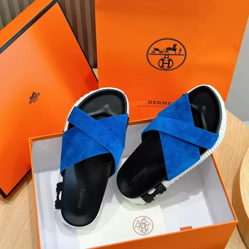 Cheap Hermes Slippers For Men #1292040 Replica Wholesale [$68.00 USD] [ITEM#1292040] on Replica Hermes Slippers