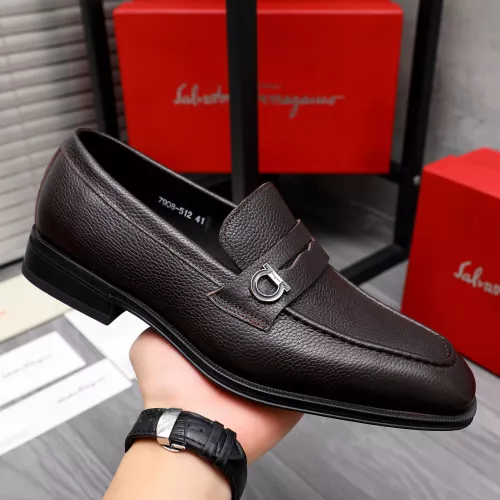 Cheap Salvatore Ferragamo Leather Shoes For Men #1292111 Replica Wholesale [$82.00 USD] [ITEM#1292111] on Replica Salvatore Ferragamo Leather Shoes