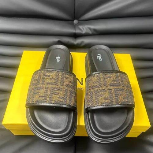 Cheap Fendi Slippers For Men #1292116 Replica Wholesale [$68.00 USD] [ITEM#1292116] on Replica Fendi Slippers