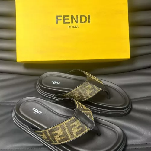 Cheap Fendi Slippers For Men #1292120 Replica Wholesale [$68.00 USD] [ITEM#1292120] on Replica Fendi Slippers