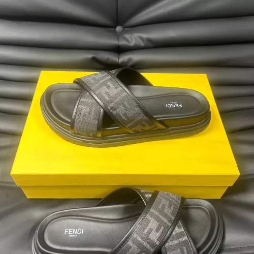 Cheap Fendi Slippers For Men #1292124 Replica Wholesale [$68.00 USD] [ITEM#1292124] on Replica Fendi Slippers