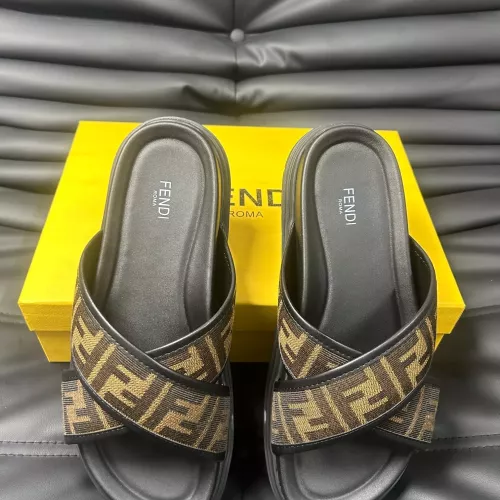 Cheap Fendi Slippers For Men #1292125 Replica Wholesale [$68.00 USD] [ITEM#1292125] on Replica Fendi Slippers