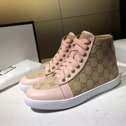 Cheap Gucci High Tops Shoes For Women #1292141 Replica Wholesale [$76.00 USD] [ITEM#1292141] on Replica Gucci High Tops Shoes