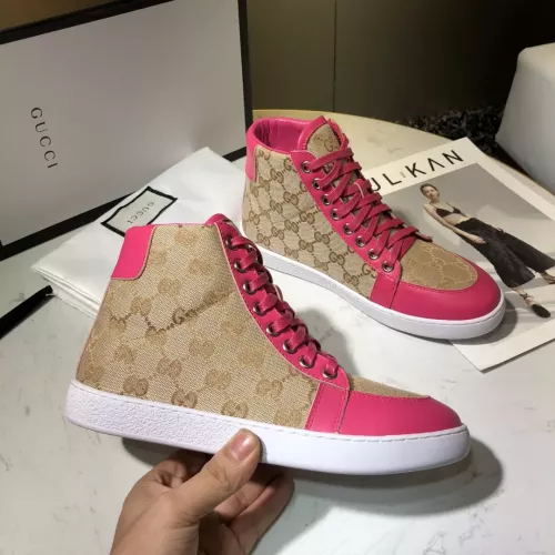 Cheap Gucci High Tops Shoes For Women #1292142 Replica Wholesale [$76.00 USD] [ITEM#1292142] on Replica Gucci High Tops Shoes