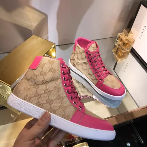 Cheap Gucci High Tops Shoes For Women #1292142 Replica Wholesale [$76.00 USD] [ITEM#1292142] on Replica Gucci High Tops Shoes