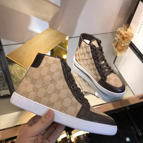 Cheap Gucci High Tops Shoes For Women #1292143 Replica Wholesale [$76.00 USD] [ITEM#1292143] on Replica Gucci High Tops Shoes