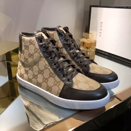 Cheap Gucci High Tops Shoes For Women #1292143 Replica Wholesale [$76.00 USD] [ITEM#1292143] on Replica Gucci High Tops Shoes