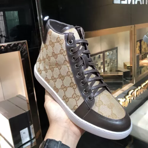 Cheap Gucci High Tops Shoes For Women #1292143 Replica Wholesale [$76.00 USD] [ITEM#1292143] on Replica Gucci High Tops Shoes