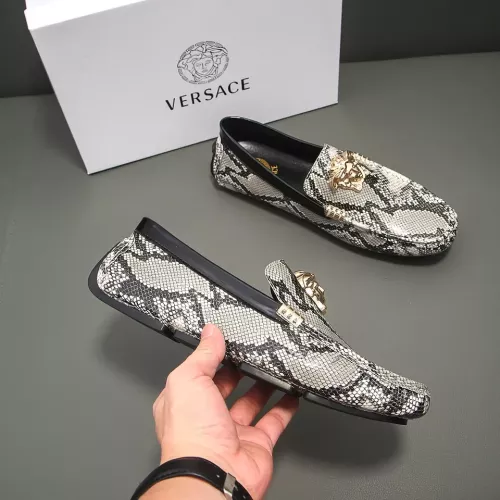 Cheap Versace Leather Shoes For Men #1292354 Replica Wholesale [$72.00 USD] [ITEM#1292354] on Replica Versace Leather Shoes