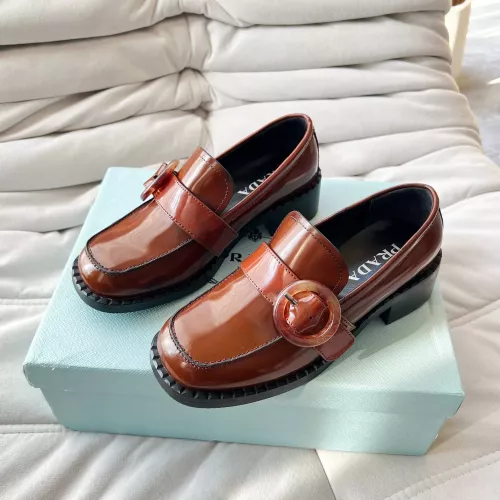 Cheap Prada Leather Shoes For Women #1292461 Replica Wholesale [$102.00 USD] [ITEM#1292461] on Replica Prada Leather Shoes