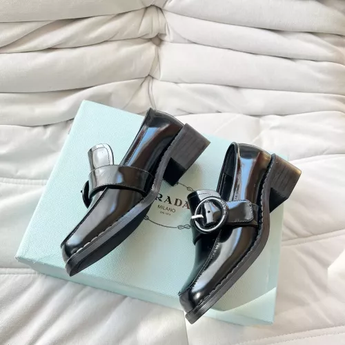 Cheap Prada Leather Shoes For Women #1292462 Replica Wholesale [$102.00 USD] [ITEM#1292462] on Replica Prada Leather Shoes