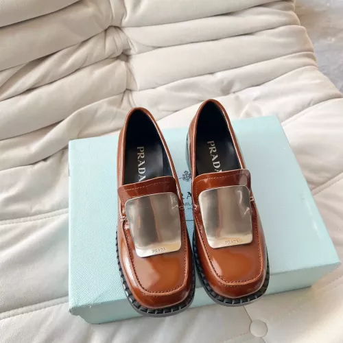 Cheap Prada Leather Shoes For Women #1292481 Replica Wholesale [$102.00 USD] [ITEM#1292481] on Replica Prada Leather Shoes