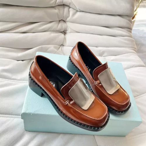 Cheap Prada Leather Shoes For Women #1292481 Replica Wholesale [$102.00 USD] [ITEM#1292481] on Replica Prada Leather Shoes