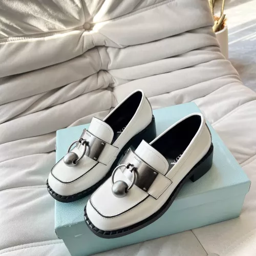 Cheap Prada Leather Shoes For Women #1292483 Replica Wholesale [$102.00 USD] [ITEM#1292483] on Replica Prada Leather Shoes