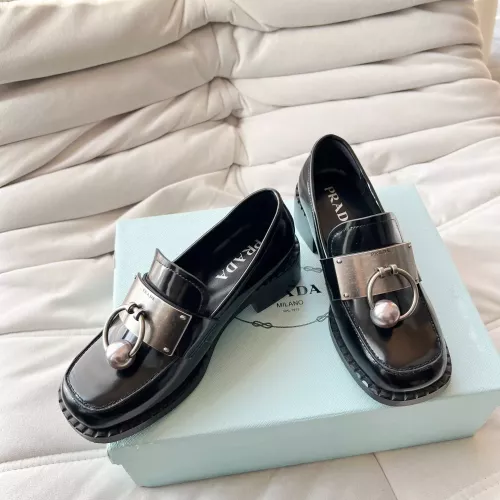 Cheap Prada Leather Shoes For Women #1292485 Replica Wholesale [$102.00 USD] [ITEM#1292485] on Replica Prada Leather Shoes