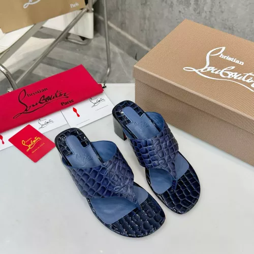 Cheap Christian Louboutin CL Slippers For Women #1292489 Replica Wholesale [$96.00 USD] [ITEM#1292489] on Replica Christian Louboutin CL Slippers