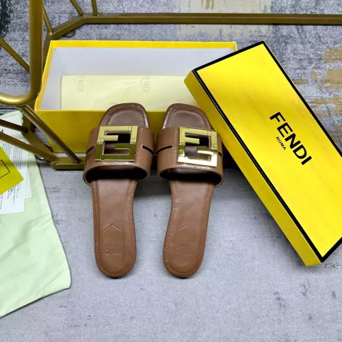 Cheap Fendi Slippers For Women #1292549 Replica Wholesale [$85.00 USD] [ITEM#1292549] on Replica Fendi Slippers