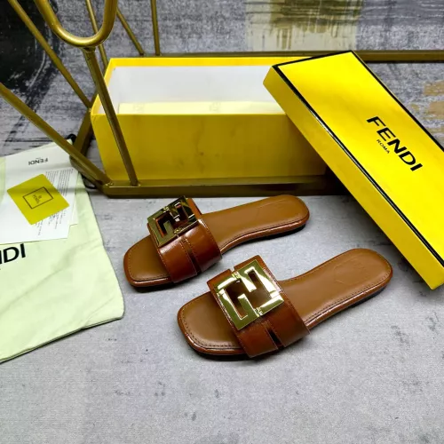 Cheap Fendi Slippers For Women #1292550 Replica Wholesale [$85.00 USD] [ITEM#1292550] on Replica Fendi Slippers