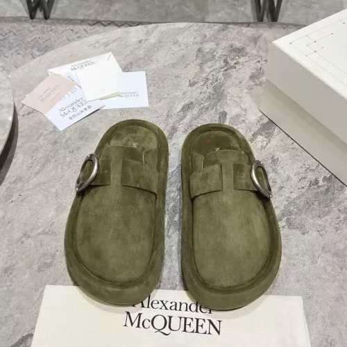 Cheap Alexander McQueen Slippers For Men #1292592 Replica Wholesale [$115.00 USD] [ITEM#1292592] on Replica Alexander McQueen Slippers