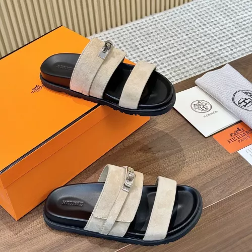 Cheap Hermes Slippers For Men #1292624 Replica Wholesale [$82.00 USD] [ITEM#1292624] on Replica Hermes Slippers