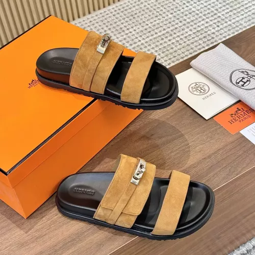 Cheap Hermes Slippers For Men #1292626 Replica Wholesale [$82.00 USD] [ITEM#1292626] on Replica Hermes Slippers