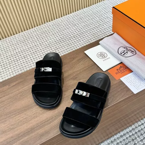 Cheap Hermes Slippers For Men #1292630 Replica Wholesale [$82.00 USD] [ITEM#1292630] on Replica Hermes Slippers