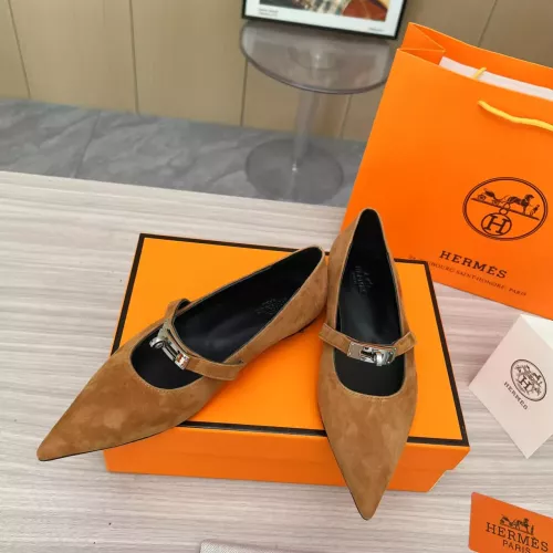 Cheap Hermes Flat Shoes For Women #1293084 Replica Wholesale [$102.00 USD] [ITEM#1293084] on Replica Hermes Flat Shoes