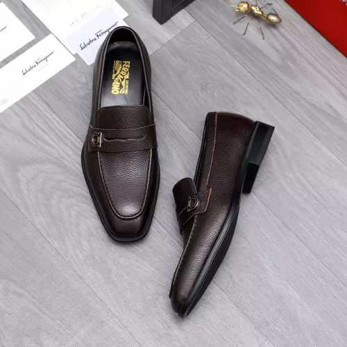 Cheap Salvatore Ferragamo Leather Shoes For Men #1293091 Replica Wholesale [$85.00 USD] [ITEM#1293091] on Replica Salvatore Ferragamo Leather Shoes