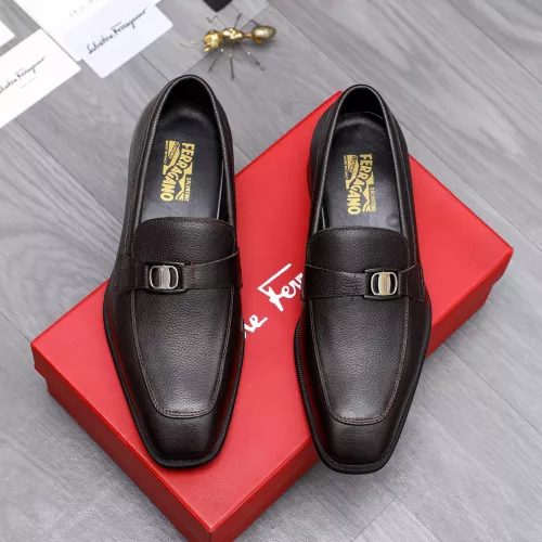 Cheap Salvatore Ferragamo Leather Shoes For Men #1293094 Replica Wholesale [$85.00 USD] [ITEM#1293094] on Replica Salvatore Ferragamo Leather Shoes