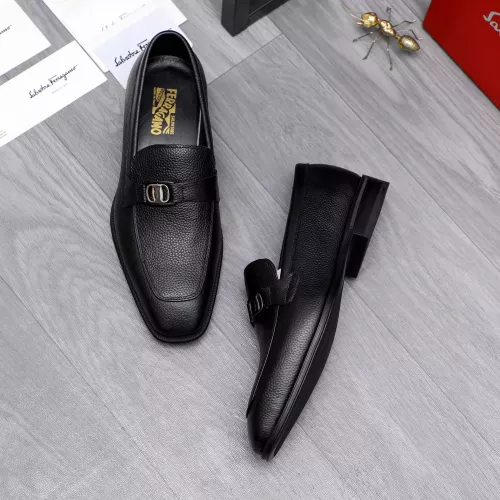 Cheap Salvatore Ferragamo Leather Shoes For Men #1293095 Replica Wholesale [$85.00 USD] [ITEM#1293095] on Replica Salvatore Ferragamo Leather Shoes