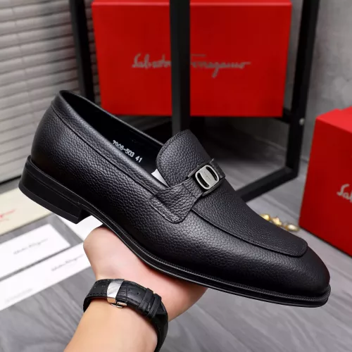 Cheap Salvatore Ferragamo Leather Shoes For Men #1293095 Replica Wholesale [$85.00 USD] [ITEM#1293095] on Replica Salvatore Ferragamo Leather Shoes