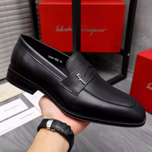 Cheap Salvatore Ferragamo Leather Shoes For Men #1293112 Replica Wholesale [$85.00 USD] [ITEM#1293112] on Replica Salvatore Ferragamo Leather Shoes