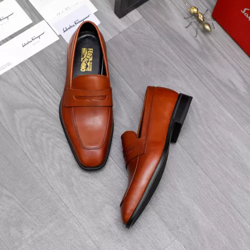 Cheap Salvatore Ferragamo Leather Shoes For Men #1293114 Replica Wholesale [$85.00 USD] [ITEM#1293114] on Replica Salvatore Ferragamo Leather Shoes