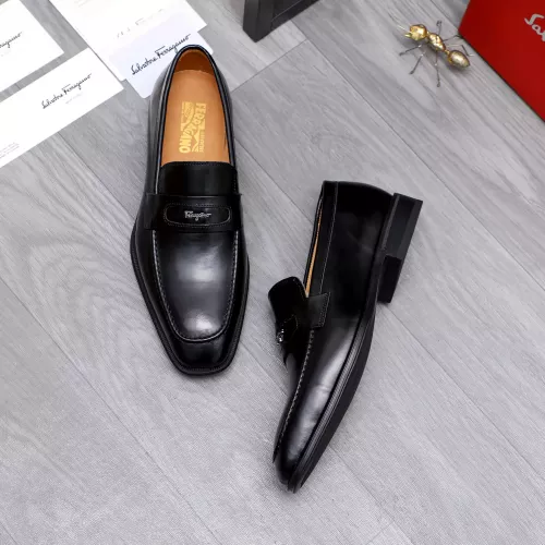 Cheap Salvatore Ferragamo Leather Shoes For Men #1293121 Replica Wholesale [$85.00 USD] [ITEM#1293121] on Replica Salvatore Ferragamo Leather Shoes