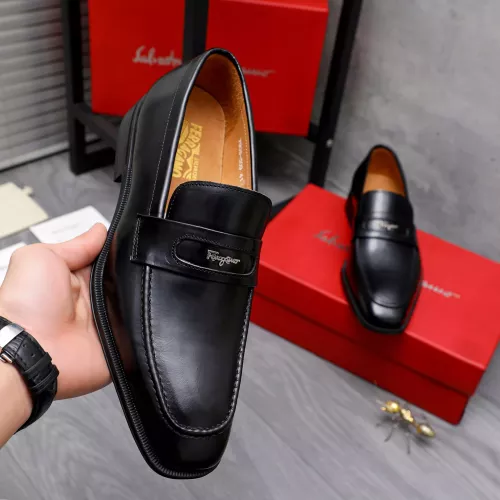 Cheap Salvatore Ferragamo Leather Shoes For Men #1293121 Replica Wholesale [$85.00 USD] [ITEM#1293121] on Replica Salvatore Ferragamo Leather Shoes