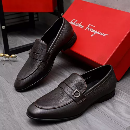 Salvatore Ferragamo Leather Shoes For Men #1293129