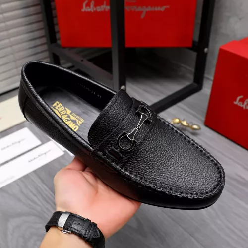 Cheap Salvatore Ferragamo Leather Shoes For Men #1293131 Replica Wholesale [$85.00 USD] [ITEM#1293131] on Replica Salvatore Ferragamo Leather Shoes